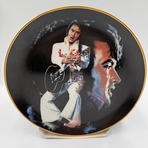 Elvis Presley The King Decorative Collector Plate First in Series 1987
